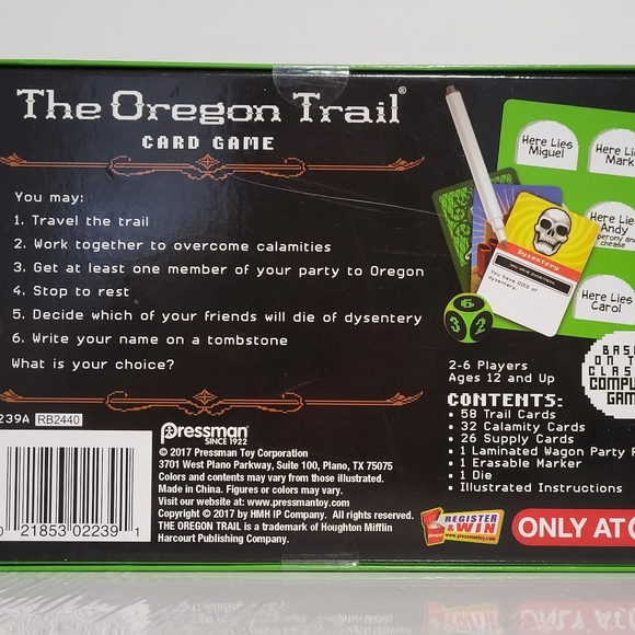The Oregon Trail Card Game - Brand New, Still Sealed - Picture 2 of 5